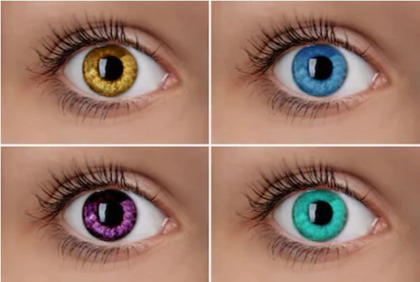 Mudar a cor dos olhos