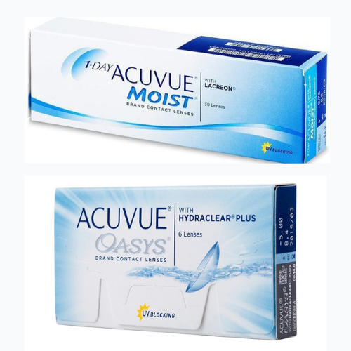 modelos de lentes de contato Acuvue