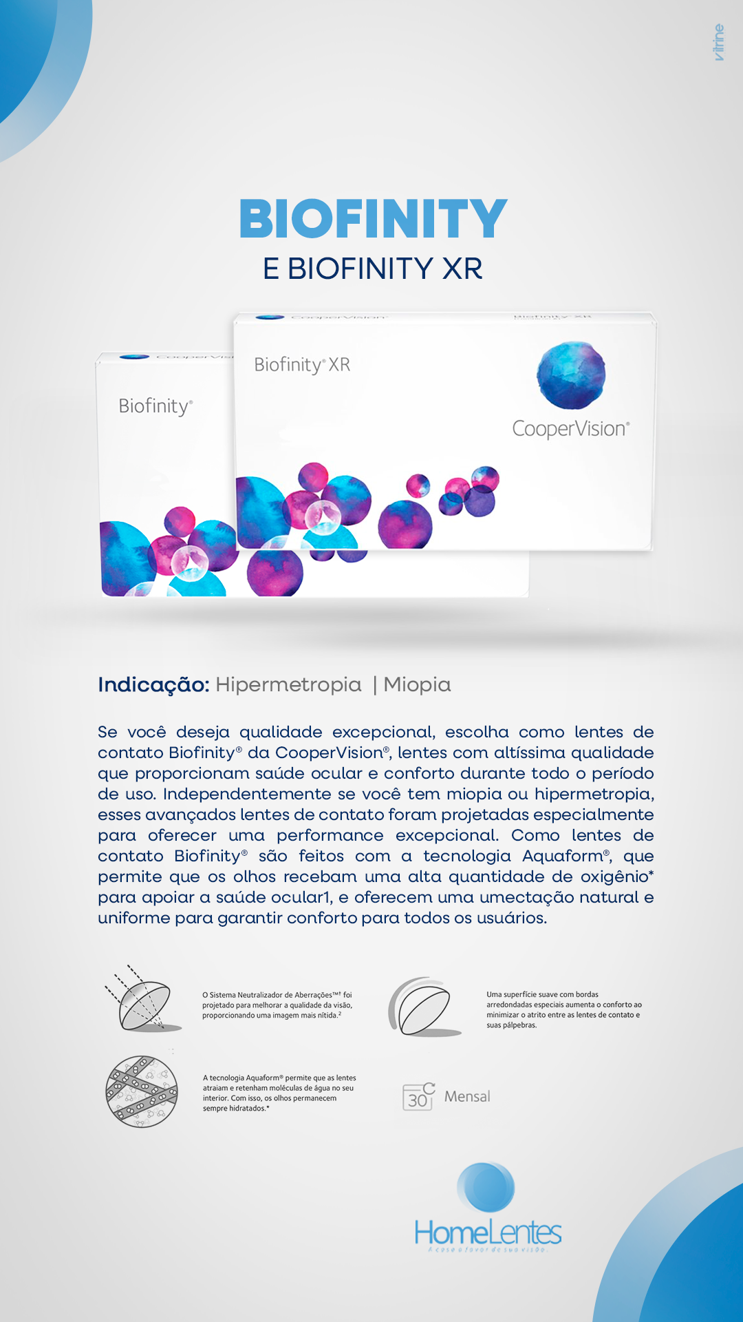 BIOFINITY E BIOFINITY XR